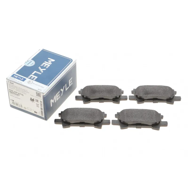 Колодки гальмівні задні MEYLE 025 239 6715 для Lexus RX 2003-2008 (101.8x44x15.1 мм)