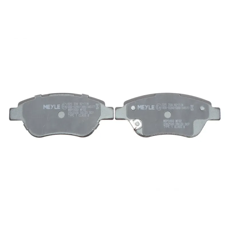 Колодки гальмівні передні MEYLE 025 239 8217/W для Opel Corsa D 2006-2014, 122.7x53.1x17.7 мм