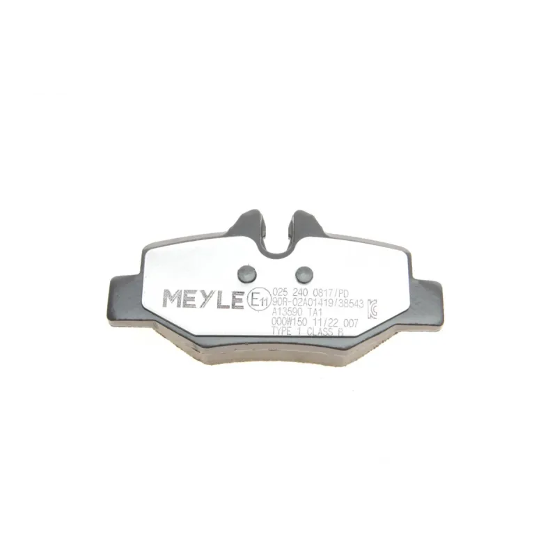 Колодки гальмівні задні MEYLE Platinum 025 240 0817/PD для Mercedes-Benz Vito/Viano W639 2003-, 101.9x50.3x17.7 мм