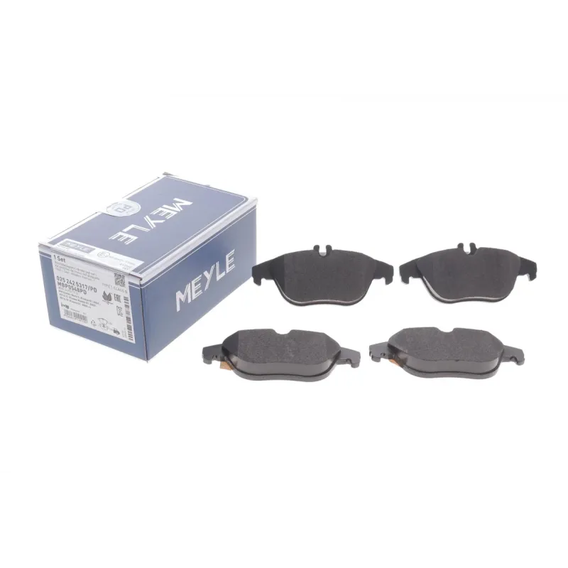Колодки гальмівні задні MEYLE 025 242 5317/PD для Mercedes-Benz C-Class W204, E-Class C207 2007-2015, 17.9 мм
