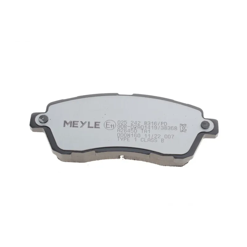 Колодки гальмівні передні MEYLE 025 242 8316/PD для Ford Fiesta VI, Mazda 2, Daihatsu Boon 125.6x51.7 мм