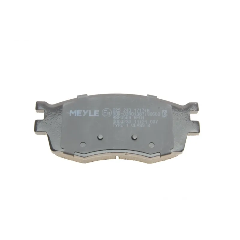 Колодки гальмівні передні MEYLE 025 243 1717/W для Kia Rio JB, Hyundai Accent MC 2005-2010, 129.6x55.9 мм