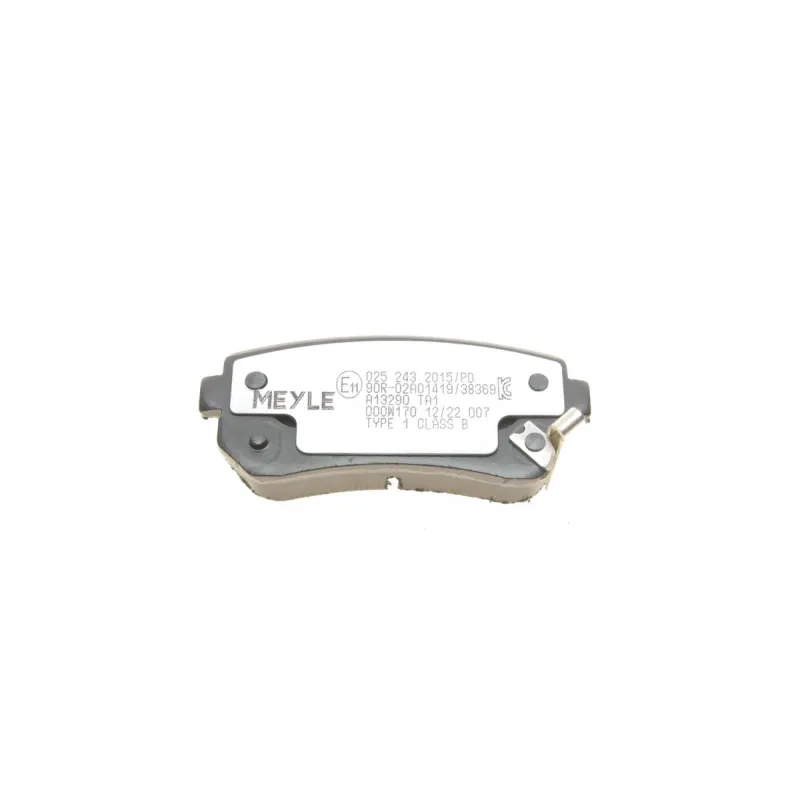 Колодки гальмівні задні MEYLE 025 243 2015/PD для Hyundai Accent, Kia Rio, Sportage (1.2-3.3) 2005-, 41.1x15.9x93.1 мм