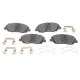 Колодки гальмівні передні MEYLE 025 243 5117/PD для Hyundai Santa Fe, Kia Sorento, SsangYong Korando, 156.7 мм