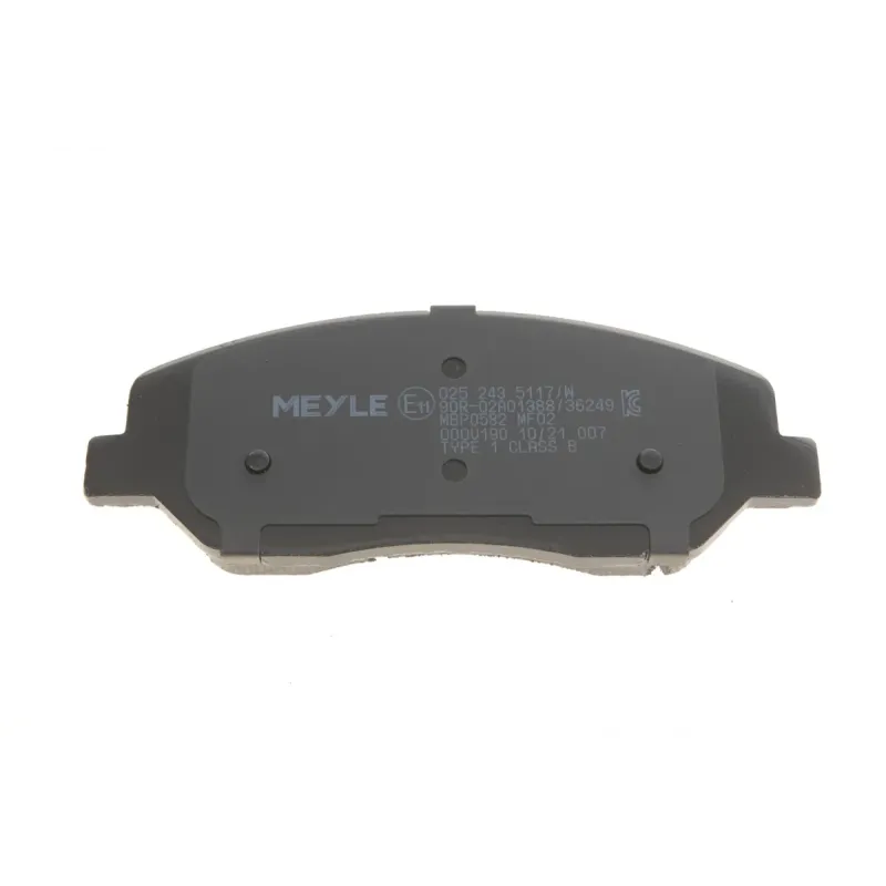 Колодки гальмівні передні MEYLE 025 243 5117/W для Hyundai Santa Fe, Kia Sorento, SsangYong Korando, 156.7 мм