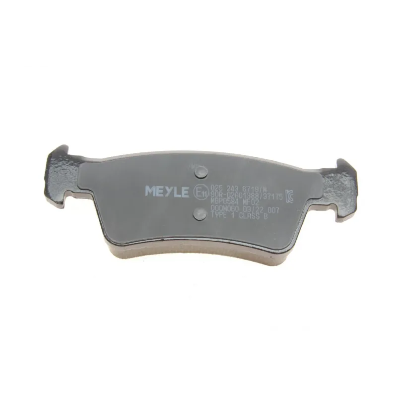 Колодки гальмівні задні MEYLE 025 243 6719/W для Volkswagen T5 2003-2009, 19.1 мм