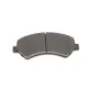 Колодки гальмівні передні MEYLE 025 244 6619/W1 для Citroen Jumper, Fiat Ducato, Peugeot Boxer 2.0-3.0HDi 2006-, 169.2x69.1x19.1 мм (з датчиком)
