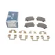 Колодки гальмівні задні MEYLE 025 244 8317 для Audi A6 C6, VW CC, Seat Alhambra, з протискрипною пластиною, 105.5x56.3x17.2 мм