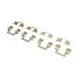 Колодки гальмівні задні MEYLE 025 244 8317 для Audi A6 C6, VW CC, Seat Alhambra, з протискрипною пластиною, 105.5x56.3x17.2 мм