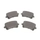 Колодки гальмівні задні MEYLE 025 244 8317 для Audi A6 C6, VW CC, Seat Alhambra, з протискрипною пластиною, 105.5x56.3x17.2 мм