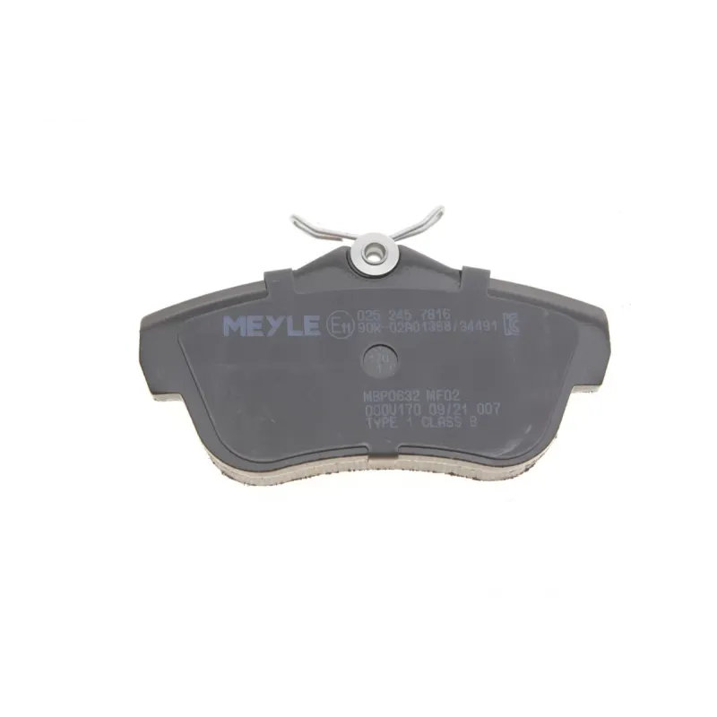 Колодки гальмівні задні MEYLE 025 245 7816 для Fiat Scudo, Peugeot Expert 1.6D/2.0D 2007-, TRW, з протискрипною пластиною