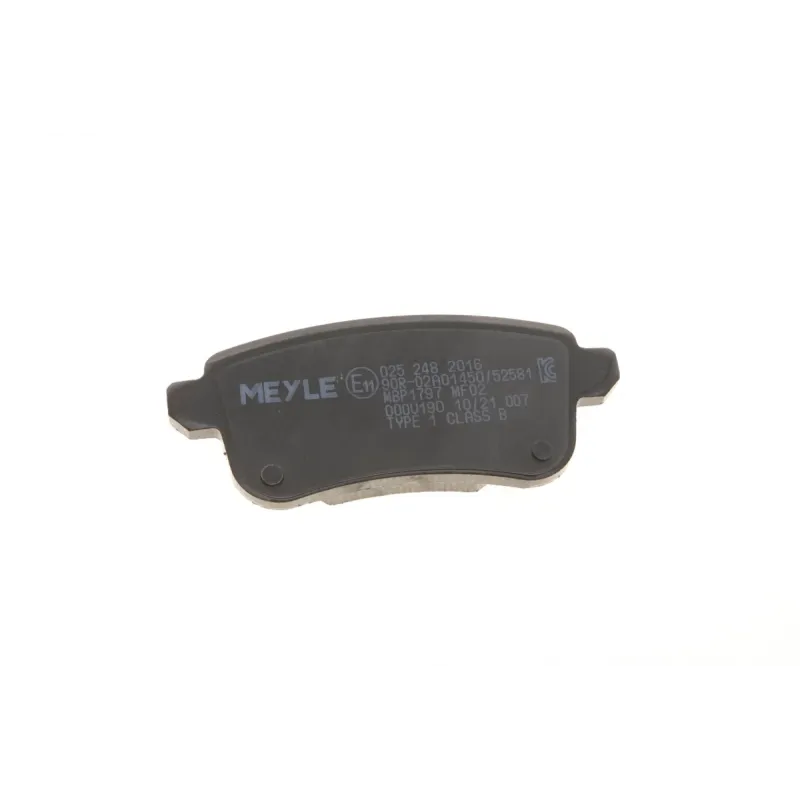 Колодки гальмівні задні MEYLE 025 248 2016 для Renault Megane IV, Scenic IV, Espace V, Talisman 2015-