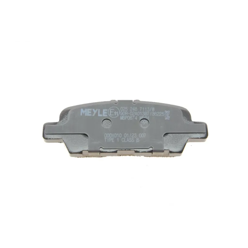Колодки гальмівні задні MEYLE 025 248 7113/W для Infiniti EX, Nissan Juke, Renault Koleos, Suzuki Grand Vitara 2005-, 105.4x39.4x13.8 мм