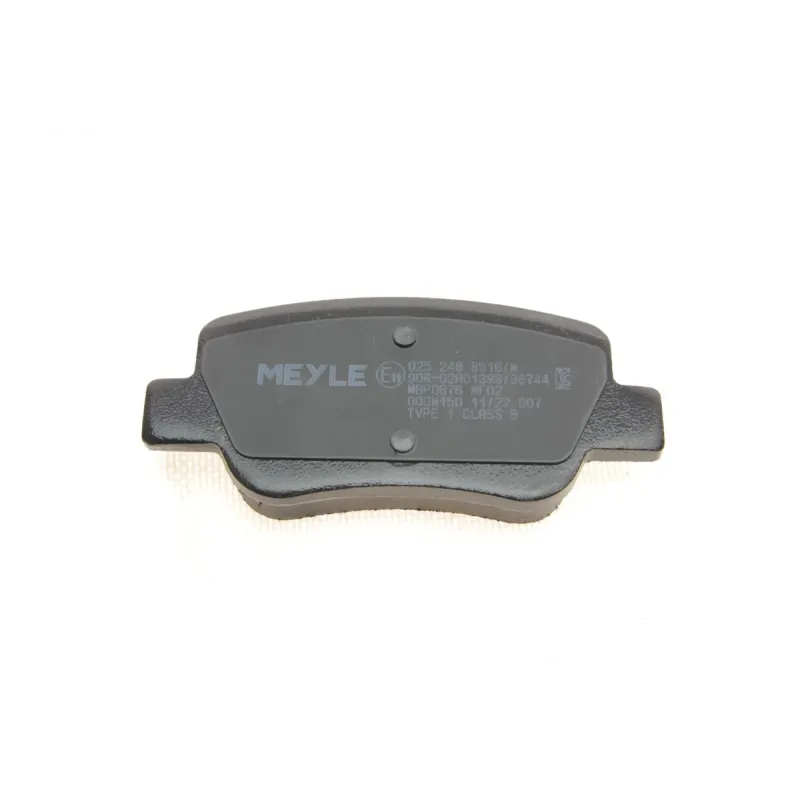 Колодки гальмівні задні MEYLE 025 248 8516/W для Toyota Avensis (ZRT27, ADT27) 2009-, 16.5 мм