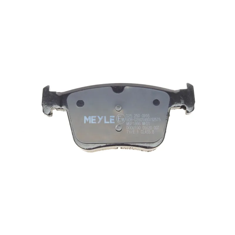 Колодки гальмівні задні MEYLE 025 250 0916 для Audi A3, VW Golf, Skoda Superb