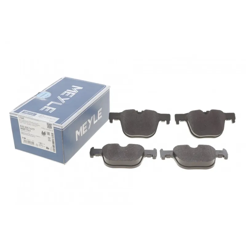 Колодки гальмівні задні MEYLE 025 255 1417 для BMW 3 (F30/F31/F34) 4 (F32/F36) 11-