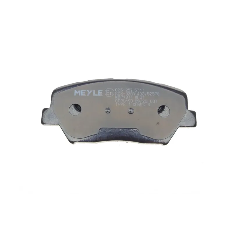Колодки гальмівні передні MEYLE 025 257 5717 для Hyundai Santa Fe, Kia Sorento, Hyundai Creta, 59.7x132.7 мм