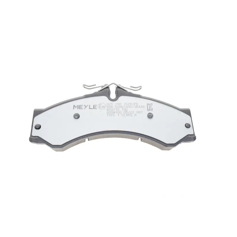Колодки гальмівні передні MEYLE 025 290 7620/PD для Mercedes-Benz Sprinter 903, 904, 4.6-t 1995-2006, 164.5x73x20 мм