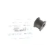 Втулка стабілізатора переднього MEYLE 034 032 0046 для Mercedes-Benz Vito W638 (d=24mm)