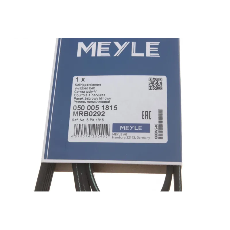 Поліклиновий ремінь MEYLE 050 005 1815 для BMW 3 (E36) 5 (E34/E39) Hyundai 5PK1815