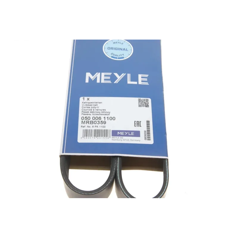 Ремінь генератора MEYLE 050 006 1100 для Peugeot Boxer, VW Caddy 6PK1100