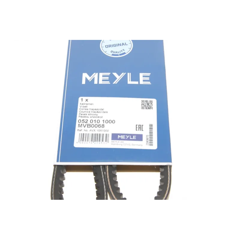 Ремінь генератора MEYLE 052 010 1000 для BMW, Fiat, Ford, Mercedes-Benz, Renault 10x1000 мм