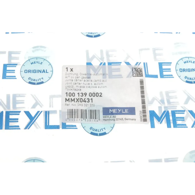 Прокладка піддона АКПП MEYLE 100 139 0002 для Audi A3, VW Golf V, Skoda Octavia 1.6-2.0 FSI 2003-2012