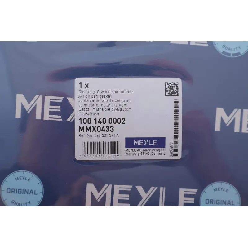 Прокладка піддону АКПП MEYLE 100 140 0002 для Audi A4 B8, A5, Q5 2.0-3.2/3.0 TDI 2007-