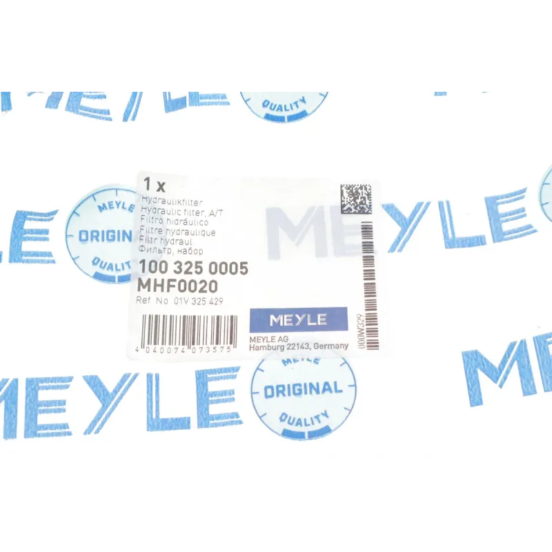 Фільтр АКПП MEYLE 100 325 0005 для Audi A4 B5/B6, A6 C5 1.8-3.0 TDI 1994-2004, тип 5HP19