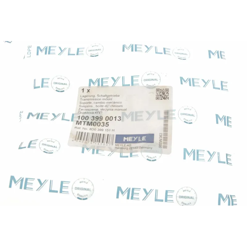 Подушка КПП MEYLE 100 399 0013 ліва для VW Passat B5, Audi A4 B5 1994-2005