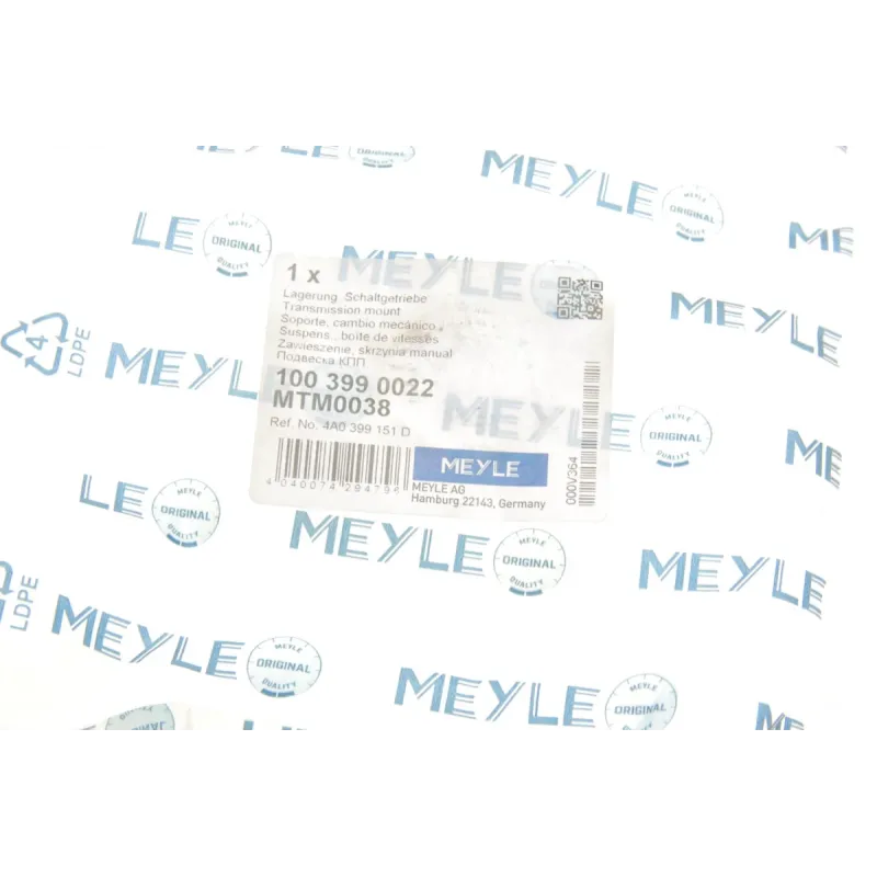 Подушка КПП MEYLE 100 399 0022 задня для Audi 100 C4, A6 C4