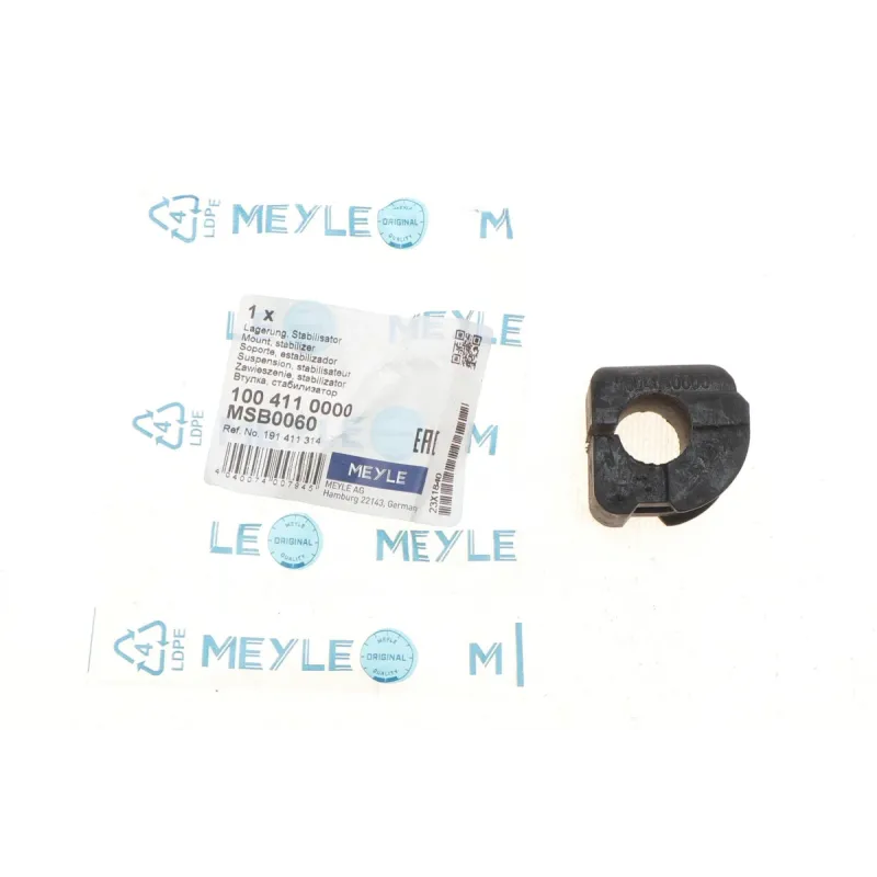 Втулка стабілізатора MEYLE 100 411 0000 передньої осі d=17mm для VW Caddy II, Seat Cordoba