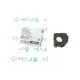 Втулка стабілізатора MEYLE 100 411 0000 передньої осі d=17mm для VW Caddy II, Seat Cordoba