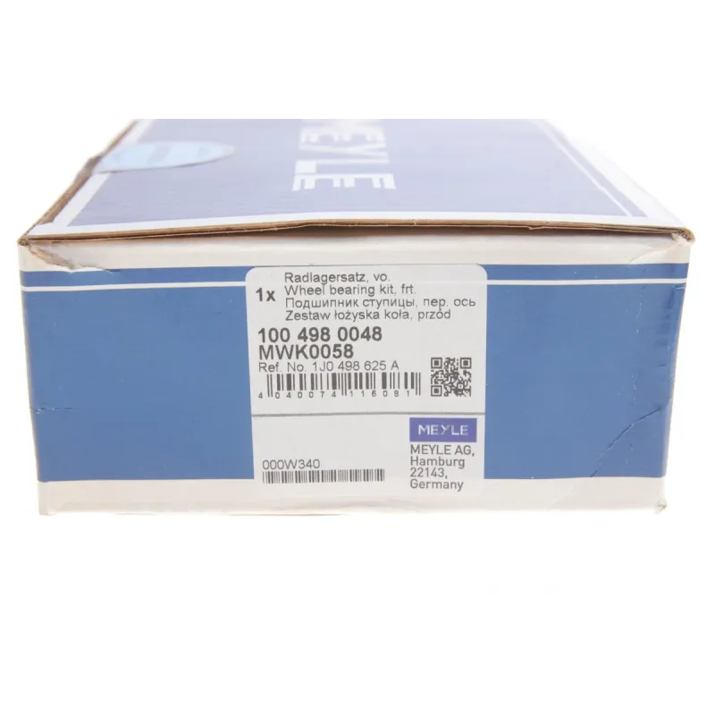 Підшипник маточини передній MEYLE 100 498 0048 для Skoda Octavia, VW Caddy II/III (40x74x40)
