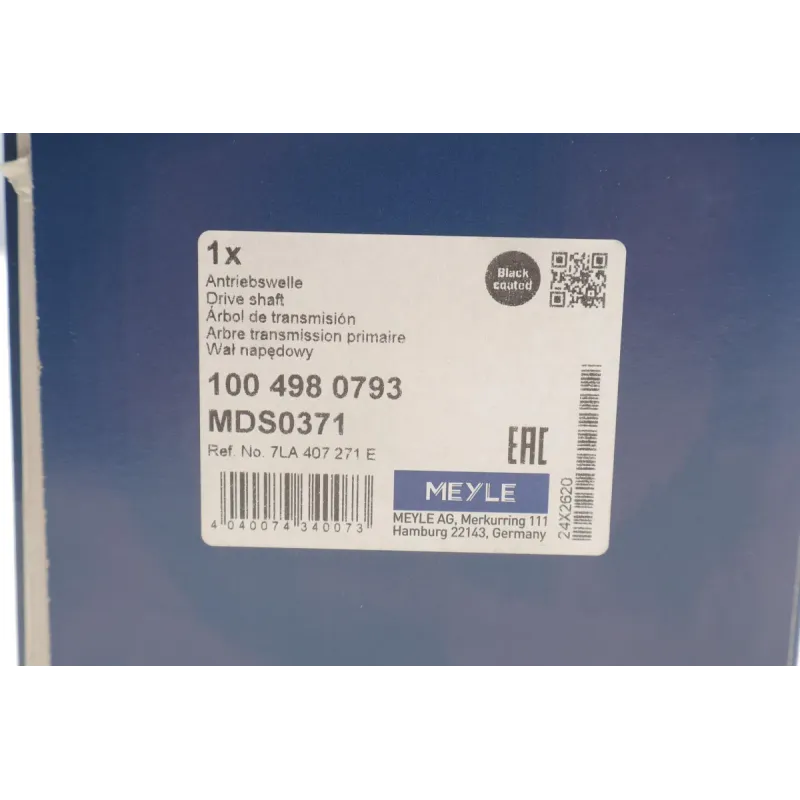 Піввісь передня ліва MEYLE 100 498 0793 для Volkswagen T5/T6 2.0 BiTDI 2009-, 645 мм