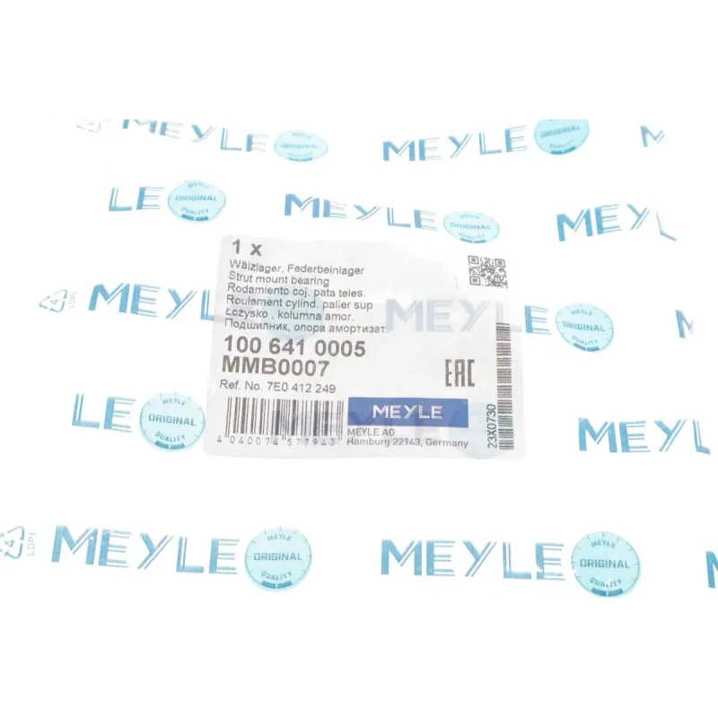 Підшипник опорний MEYLE 100 641 0005 для Volkswagen Transporter T5 2003-2015, передній