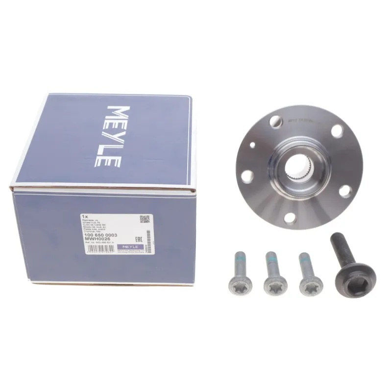 Підшипник маточини передній MEYLE 100 650 0003 для VW Caddy III, Golf V/VI, Audi A3, SEAT Altea (+ABS 96z, 3 болти)