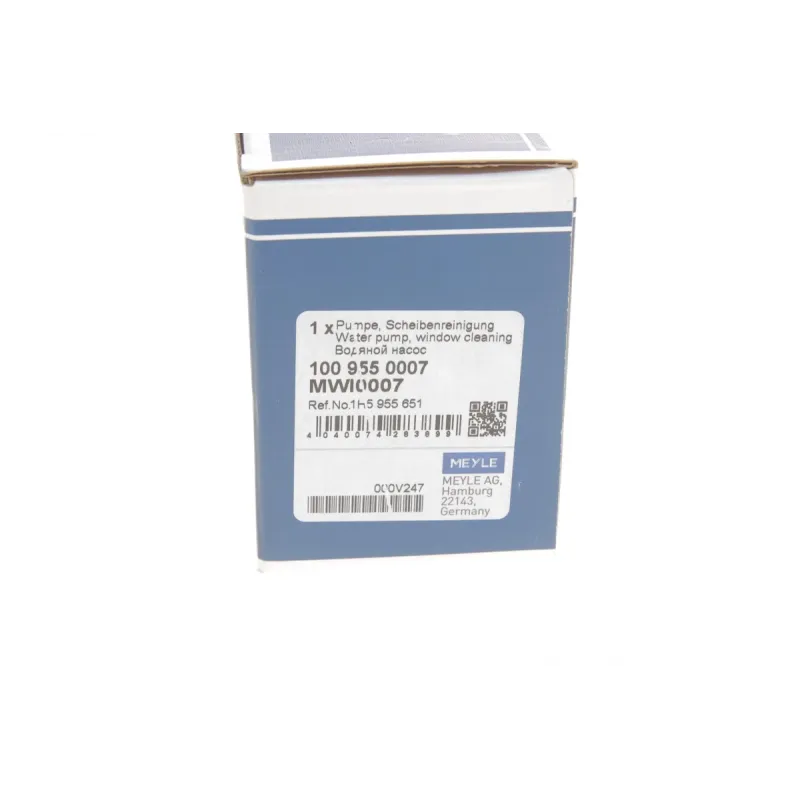 Насос омивача MEYLE 100 955 0007 передній для Opel Astra G/H, Combo, VW Caddy II, Passat B5