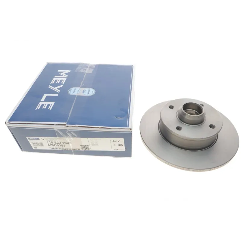 Диск гальмівний задній MEYLE 115 523 1005 для VW Golf II, Passat B3, Seat Toledo I 1983-2002 (226x10 мм)