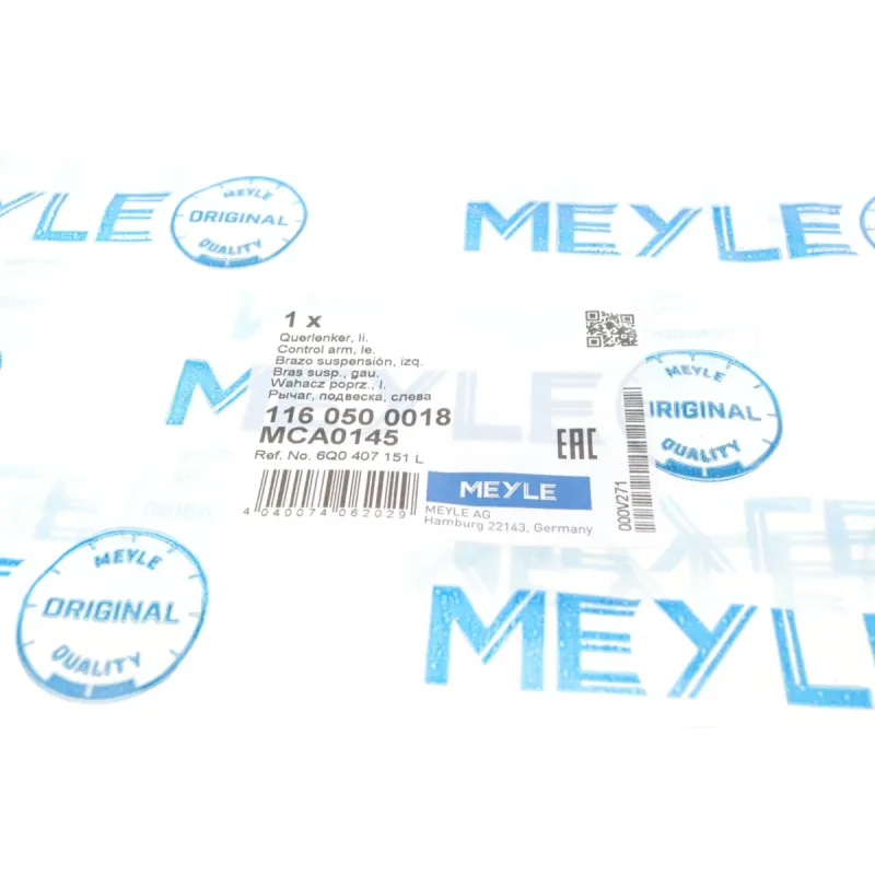 Важіль передній лівий MEYLE 116 050 0018 для Seat Ibiza/Cordoba, Skoda Fabia