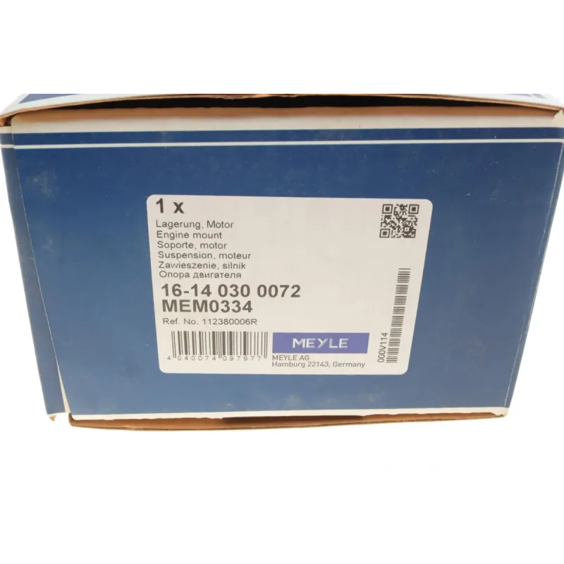 Подушка двигуна задня/нижня MEYLE 16-14 030 0072 для Renault Megane/Scenic 1.5dCI 2009-