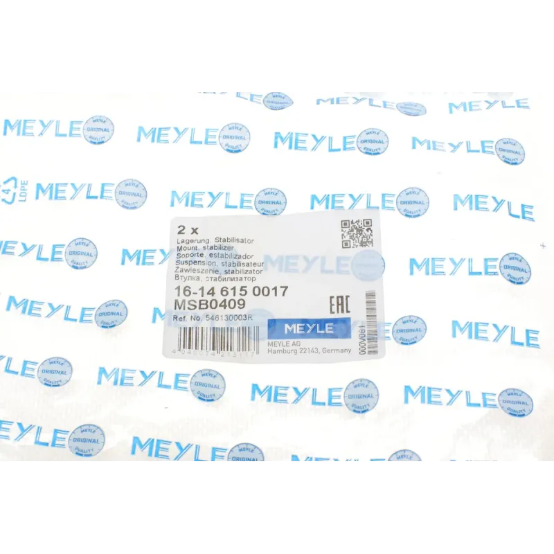 Втулка стабілізатора переднього MEYLE 16-14 615 0017 для Renault Laguna III 2007- (d=24mm)