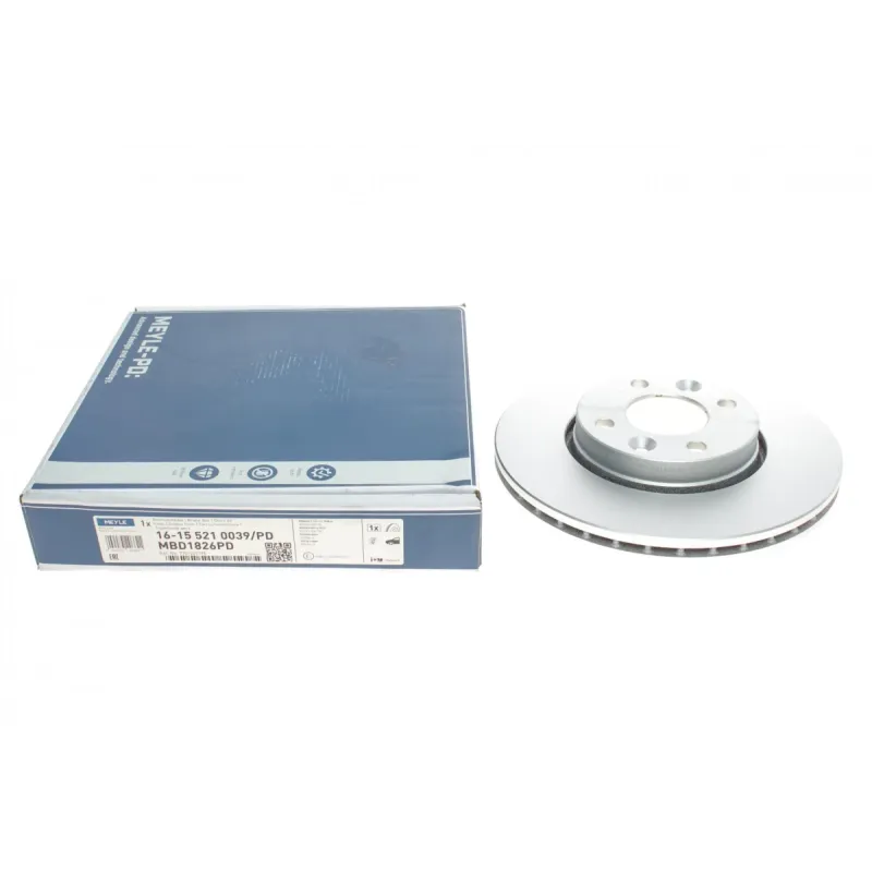 Диск гальмівний передній MEYLE 16-15 521 0039/PD для Renault Megane II/Clio II/III 260x22 мм