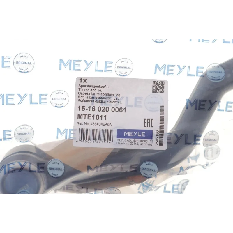 Наконечник рульової тяги лівий MEYLE 16-16 020 0061 для Renault Kadjar, Nissan Qashqai J11 2013-