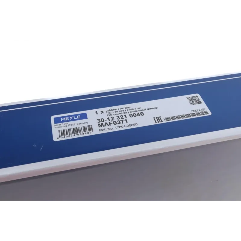 Фільтр повітряний MEYLE 30-12 321 0040 для Lexus RX 300/330/350/400h (MHU3_, GSU3_, MCU3_) 2004-2008, 365x156x50 мм