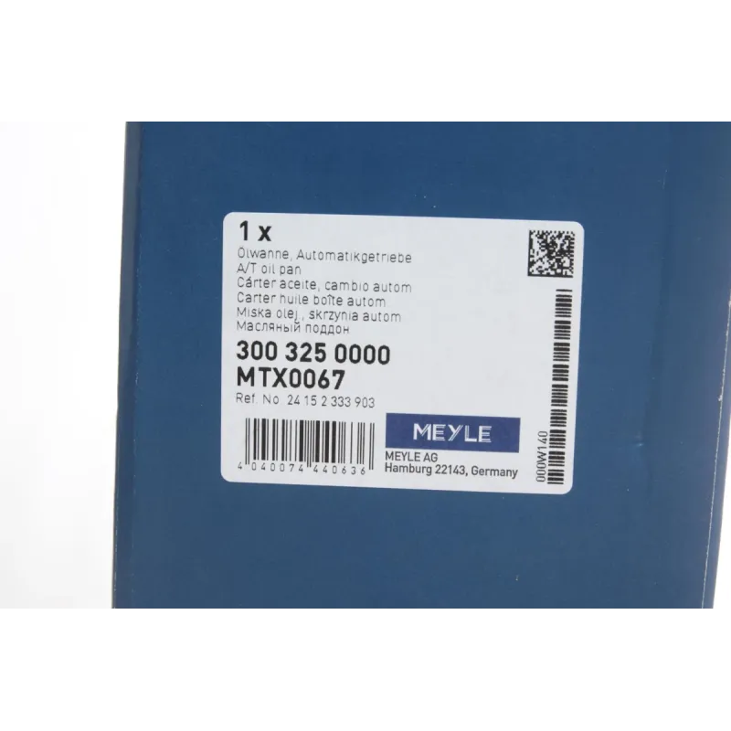 Фільтр АКПП MEYLE 300 325 0000 для BMW 3 (E90)/5 (E60) з піддоном