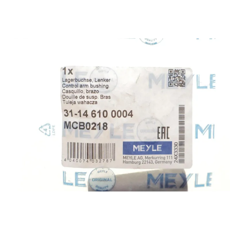Сайлентблок важеля MEYLE 31-14 610 0004 передній правий для Honda CR-V I (RD) 1995-2002, 37x12 мм