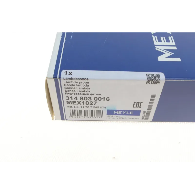 Лямбда зонд MEYLE 314 803 0016 до каталізатора 4 контакти 650 мм для BMW 3 (E90)/X3 (E83)/X5 (E70)