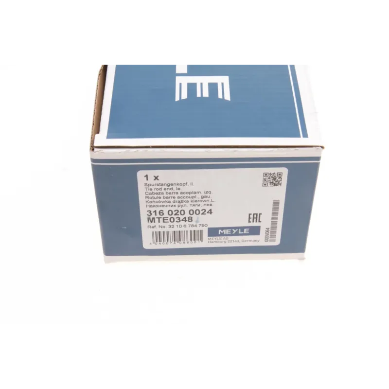 Наконечник рульової тяги лівий MEYLE 316 020 0024 для BMW 5 (F10/F18) 7 (F01-F04) M14x1.5