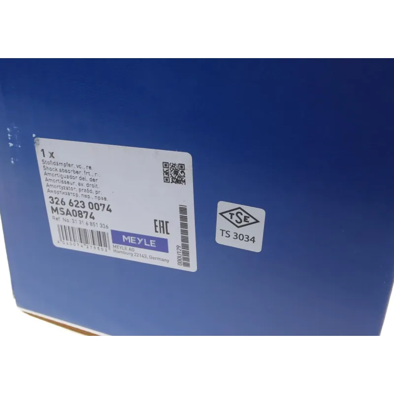 Амортизатор передній правий MEYLE 326 623 0074 для BMW X1 (E84) 2009-2015